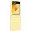 Кожаный чехол Epik Leather Case AAA для Samsung Galaxy Z Flip6 Yellow - миниатюра 2