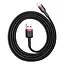 Кабель Baseus Cafule Lightning 2.4A (1m) red/black (CALKLF-B19) - мініатюра 6