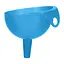 Лейка сливная воронка пластмассовая на банку, Kitchette Голубой 84523 - миниатюра 1