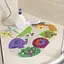 Дитячий антиковзаючий килимок на присосках 65х38 у ванну резиновий противоскользящий коврик гумовий для дорослих дітей силіконовий лев і жираф - мініатюра 6
