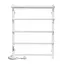 Электрический полотенцесушитель Laris Зебра Стандарт ЧФ5 500x660 Е с полкой левый R3 77700075, Белый, Левое, Электронный - миниатюра 2