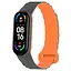 Ремешок Dual-color Magnetic для Xiaomi Mi Band 7/6/5/4/3 Gray/Orange - миниатюра 1