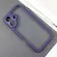 Чохол Epik TPU Transparent + Colour 1.5 мм для Apple iPhone 16, 6.1 Purple - мініатюра 2
