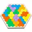 Развивающая игра-пазл PuzzleOK Шестиугольник Арт-22079, 20 элементов настольная - миниатюра 1
