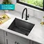 Кухонная мойка Kraus Kore KWU1111-23-PGM, Черный - миниатюра 5