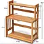 Полка-органайзер Costway Bamboo кухонная стойка бамбук 3 полки - миниатюра 9
