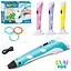 3D ручка, 19 см, тип філоменту PLA, 4 кольори, USB-шнур, AK0010 (В асортименті) - мініатюра 2