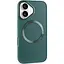 Чохол Epik TPU Bonbon Metal Style with MagSafe для Apple iPhone 16, 6.1 Зелений/Pine green - мініатюра 1