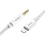 Кабель Hoco AUX UPA19 digital audio conversion cable Lightning Білий - мініатюра 1
