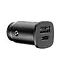 Автозарядное Baseus Square Metal PD 3.0 QC 4.0 + 30 W USB + Type-C CCALL-AS01 - миниатюра 1