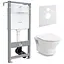Комплект инсталляция 4 в 1 Volle Master Evo 212010 + унитаз Volle Fiesta Rimless 13-77-034 с сидением Soft Close, Белый - миниатюра 1