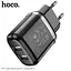 Адаптер питания зарядный HOCO Aspiring dual port charger N4 2 USB-CB сам блок белый - миниатюра 6