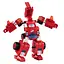 Конструктор-трансформер Super Wings Small Blocks 2-in-1 Buildable Transforming Vehicle Jett, Джетт, 293 детали (EU385005) - миниатюра 2