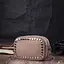 Женская кожаная сумка Vintage декорированная металлическими кнопками 20х14х6.5 см sum0029065 - миниатюра 8