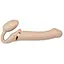 Безремневий страпон Strap-On-Me Vibrating Flesh L регульований з вібрацією та з пультом ДК діаметр 3.7 см - мініатюра 1