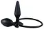 Анальная пробка True Black Inflatable Anal Plug 15 см (черный) - миниатюра 1