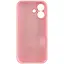 Чохол Epik Silicone Case Full Camera Protective AA для Apple iPhone 16, 6.1 Рожевий/Light pink - мініатюра 6