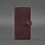 Кожаный бордовый портмоне 7.0 Карбон бордовый - миниатюра 6