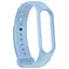 Силиконовый ремешок для Xiaomi Mi Band 7/6/5 Голубой / Light Blue - миниатюра 2