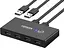 Комутатор UGREEN US216 2 In 4 Out USB 2.0 Switch Box 1.5 м Black (30767) - мініатюра 1