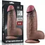 Фалоімітатор Dual-Layered Silicone Nature Cock 9.5'' 24.6 см (коричневий) - мініатюра 1