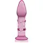 Анальна пробка Lovetoy Glass Romance 5.5" 14 см (рожевий) - мініатюра 1