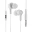 Проводные наушники Hoco M50 с микрофоном, вакуумные, 3.5мм, 1.2м, Белый - миниатюра 1