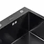 Кухонная мойка 65x45 PVD черная Platinum Handmade (сифон круглый, 3,0/0,8), Черный - миниатюра 5