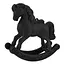 Елочная игрушка MIS LT Лошадь-качалка 11х4х11,5 см черный - миниатюра 1