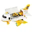 Самолет HS 8009 A, звук, свет, инерция, подвижная платформа, 2 машинки - миниатюра 1