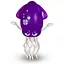 Интерактивная игрушка Tiki Wiki Кальмарини денсерини (свет, украинский, пурпурный) (158-21-UA-P) - миниатюра 1