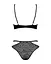 Еротичний комплект під латекс із стрепами Obsessive Bagirela 2-pcs Set S/M - мініатюра 6
