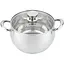 Каструля Sesame 22х12.5 см з нержавіючої сталі, для індукційних плит, зі скляною кришкою 4.7  л - мініатюра 1