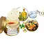 Тканевые патчи для глаз с золотым османтусом Bioaqua Golden Osmanthus Eye Mask 80 шт. - миниатюра 3