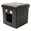 Интерьерный пуф с домом для кота Croci Catmania Black Cat 38x38 см (черный) - миниатюра 1