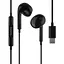 Проводные наушники Hoco M1 Max Type-C crystal earphones with mic, 1.2m, black - миниатюра 1