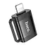 Адаптер Переходник Hoco UA31A otg lightning male to USB female черный - миниатюра 1