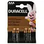 Батарейка AAA (LR03), щелочная, Duracell Duralock Basic, 4 шт, 1.5V, (MN2400 4BL) - миниатюра 1