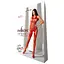 Бодистокинг с имитацией чулок Passion BS079 red One size - миниатюра 5
