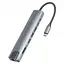 Хаб концентратор 8 к 1 USB Type-C переходник HDMI SD TF RJ45  - миниатюра 4