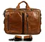 Чоловіча шкіряна сумка John McDee 27х15х38 см sum0026643 - мініатюра 4