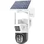 Уличная камера видеонаблюдения Digital с двумя линзами 4G, V36-4G SOLAR / Вайфай камера от солнечной панели - миниатюра 2