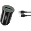 Автомобільний зарядний пристрій XO TZ12 18W QC3.0 Car Charger with Micro cable Чорний - мініатюра 1