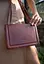 Жіноча шкіряна сумка Kelly бордова - мініатюра 4
