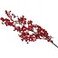 Декоративная ветка с глянцевыми ягодами Красная 64 см - миниатюра 1