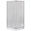 Душевая кабина с низким поддоном Mixxus Cubic SCT01-90x90x195-FB хром матовое стекло 4 мм MI6903, Универсальная, матовый, хром - миниатюра 1