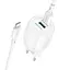 МЗП Borofone BA93A Lustrous PD20W+QC3.0 (1USB-A/1C) + кабель Type-C to Type-C White - мініатюра 1