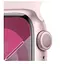 Смарт-годинник Apple Watch Series 9 GPS 41mm Pink Aluminum Case w. Light Pink Sport Band - M/L (MR943) - мініатюра 3
