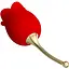 Кліторальний стимулятор Pretty Love Rose Lover Licking Stimulator 14.2 см червоний - мініатюра 1