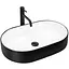 Умивальник Rea Nadia black matt white накладний REA-U8781, Чорний матовий - мініатюра 1